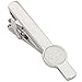 Dannyshi Men Tie Clip 2.1 Inch Silver Plated Stainless 26 Letters A-Z + Gift Box (Silver-J)