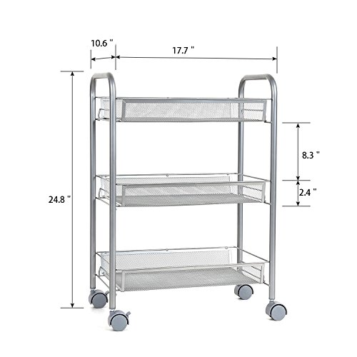 1 Homfa+Rolling+Multifunction+Utility+Shelving