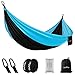 OlarHike Single Camping Hammock, Lightweight Portable Nylon Swing Hammocks with Tree Straps, 500lbs Capacity Hammock for Outdoor Indoor Backpacking Travel Beach Garden Yard