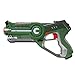 DYNASTY TOYS Outdoor Games for Kids Laser Tag Blaster Toy for Camping W/Glow in The Dark Wristband (Green)
