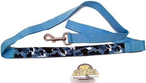 LED Dog Leashes Camo Camouflage Pet Print 4 Feet Blue Pink Green Orange 3 Modes Slow Fast Flashing Steady Lights Night Walking Safety Safely See Dark Traffic Battery Replace Flexible Washable