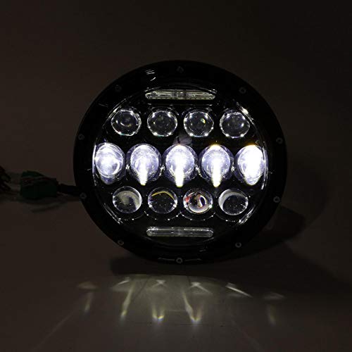 POWLAB 7 Inch Jeep Led Headlights 13 LED Headlamp Jeep Wrangler Headlights Hi/Low Beam with DRL for Jeep Wrangler JK JKU TJ CJ LJ Off Road 4x4 Truck