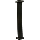 Anderson's 8 Foot Black Traditional Cardboard Columns Kit, Set of 2, Decorations, Props, Photo Booth, Photo Ops, Prom, Homecoming, Event D&eacute;cor