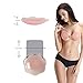 Nippleless Covers, Silicone Reusable Breast Lift Pasties 4.3inch (Incarnadine with Ivory Laces)