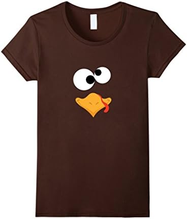 Womens Crazy Turkey Costume Shirt - Be the Bird at Thanksgiving! Large Brown