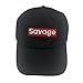 qumeng zzk Savage Dad Hat Baseball Cap Embroidered Dad Hat Adjustable Hats Cotton Cap Black