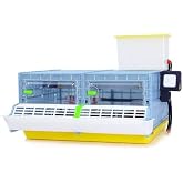 Hatching Time 9.5 Inch Chick Brooder Box for Poultry, 2 Section 1 Layer | Quail, Pheasant &amp; Partridge brooder box with regulated heat, gravity-fed water, starter feeder, floor mats &amp; deep waste trays