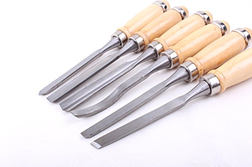 12 Piece Wood Carving Hand Chisel Tool Set Woodworking Professional Gouges With Pouch