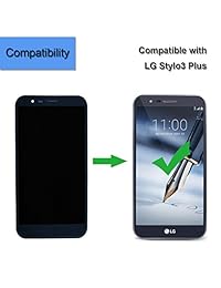 Para LG Stylo 3 Plus MP450 tp450 M470 m470 °F repuesto para ensamblaje de visualización LCD táctil digitalizador de vidrio negro con marco + herramientas