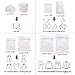 AMTTP Mesh Laundry Bags, 8-Pack Durable Washable Laundry Wash Bag with Zipper for Blouse, Stocking, Underwear, Bra and Lingerie Travel Laundry Bag, Travel Storage Organize Bags