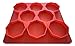 MrLifeHack Silicone Burger Press, Best 8 in 1 Hamburger Patty Maker, 100% BPA Free Non-Stick Container, Freeze and Store Patties, Makes Burgers Quick and Easy, Perfect for BBQ, Red