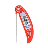 Meat Thermometer, AngLink Kitchen Cooking Food Thermometer Ultra Fast & Accurate Instant Read Digital Electronic Barbecue BBQ Thermometer with Collapsible Internal Stainless Steel Probe-Free Battery