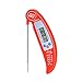 Meat Thermometer, AngLink Kitchen Cooking Food Thermometer Ultra Fast & Accurate Instant Read Digital Electronic Barbecue BBQ Thermometer with Collapsible Internal Stainless Steel Probe-Free Battery (RED)