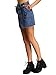 SheIn Women's Button Front Denim A-Line Short Skirt - A-Blue Medium