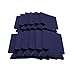 CSBD 12 Pack Blank Can Coolers, Foam Collapsible Insulated Can Sleeves for Beer, Soda, Water Bottles, Bulk Customizable Sublimation Blanks for DIY, HTV Vinyl Projects, Parties, Weddings - Navy Blue