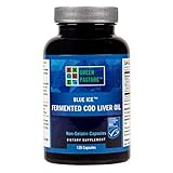 BLUE ICE Fermented Cod Liver Oil -Non-Gelatin Capsules