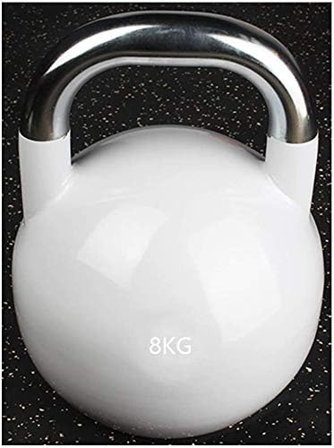 YSHCA Kettle Bell, Vinyl Coated Kettlebell Weights Cast Iron Travel Workout Equipment Gear for Strength Training, Conditioning, and Fitness,8KG