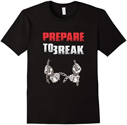 Men's Prison: Prepare to break T-shirt Small Black