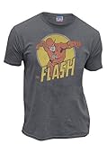 Junk Food The Flash Run Flash Run Charcoal Wash Adult T-shirt Tee