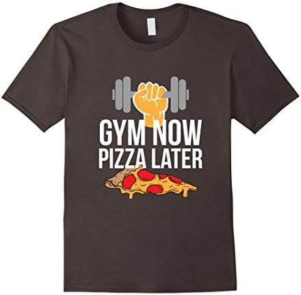 Men's Gym Now Pizza Later- Pizza and Chill Gym Bag shirt Small Asphalt