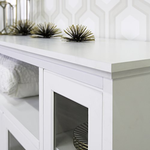 image for Walker Edison Traditional Wood Universal TV Stand for TV's up to 58