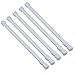 Shappy 5 Pack Cupboard Bars Tensions Rod Spring Curtain Rod for DIY Projects, Extendable Width, 11.81 to 20 Inches (White)