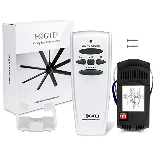 Eogifee Universal Ceiling Fan Remote Control and Receiver Kit