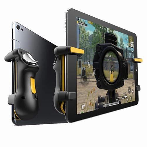 TERRIFI PUBG Mobile Game Controller Trigger with Rapid Fire, 4 Finger Gaming Grip, Joystick L1R1, Wireless Gamepad for iPad, Tablet, Android, ios