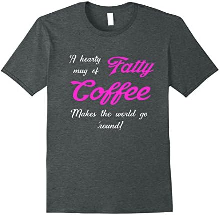 Mens Funny Keto On Diet T-Shirt - High Fat Low Carb Bacon Lovers 3XL Dark Heather