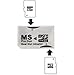 Ebest White Dual Slot PSP Memory Stick Pro Duo Adapter