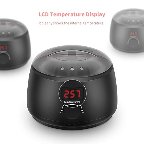 ELEHOT Wax Warmer Waxing Kit LCD Digital Temperature Display