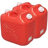 北陸土井工業 灯油缶 20L ポリタンク 2個セット 赤