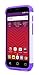 Alcatel Ideal Case with [Tempered Glass Screen Protector], Alcatel Pixi Avion 4G LTE/Pixi Bond/Ideal 4G LTE/Dawn / Streak, NageBee Silicone Cover Studded Rhinestone Bling Design Hard Case-Purple