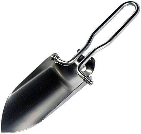 Lsunshine Stainless Steel Folding Trowel Shovel with Pouch