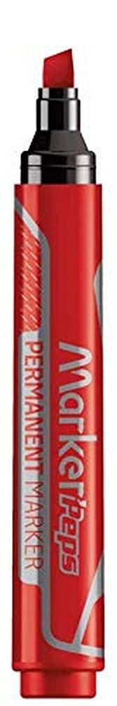 Maped - School Supplies - Jumbo Highlighter - 12 Red Highlighters - Chamfered Tip - Write on Various Surfaces - Vented Lid