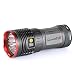 Sunbona Brightest 16000LM XM-L T6 LED Power & Mode Digital Display Flashlight Adjustable Zoom Focus Waterproof Torch Light (Gray) primary