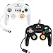 GameCube Controller Compatible with Nintendo Switch /Wii U/Wii/PC, 2 Packs Classic Wired Gamecube Controller for Switch PC Wii u with Turbo Function(Black and White)