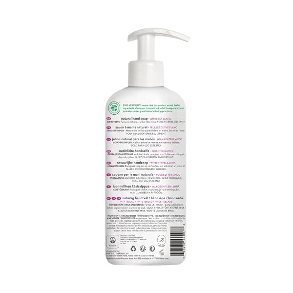 ATTITUDE-Natural-Liquid-Hand-Soap-Hypoallergenic-Biodegradable-Vegan-and-Cruelty-Free-White-Tea-Leaves-473-mL ATTITUDE Hand Soap, Plant and Mineral-Based Ingredients, Vegan Personal Care and Beauty Products, White Tea Leaves, 473…