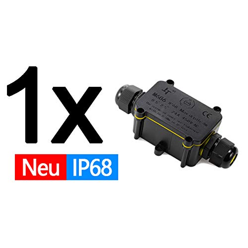 Abzweigdose IP68 wasserdicht Kabelverbinder Verbindungsdose Erdkabel Schwarz Elektrischer Außenverteilerdose für… – Bild 5