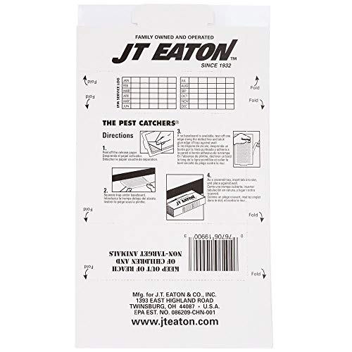 JT Eaton 198-12 Pest Catchers Glue Boards for Mice and Insects, 12-Pack