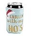 Juvale Christmas Beer Can Sleeves - 12-Pack Holiday Theme Drink Holders with Insulated Covers, Neoprene Coolers for 12-Ounce Canned Beverages, 12 Festive Winter Designs, 2.8 x 4.2 Inches