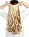 V-Shaped Hair Extensions One Piece U part Synthetic Straight Curly Wave Clips in Hairpiecethumb 2