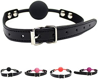 URSexy Ball Gag For Woman And Men Black Soft Silicone