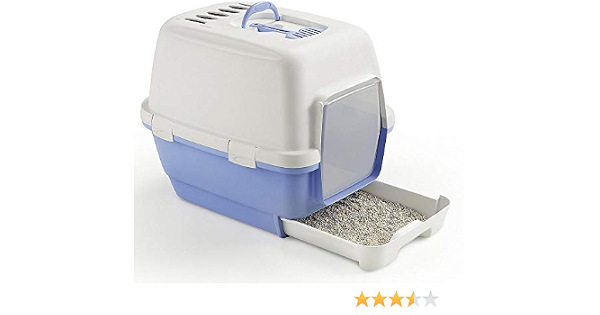 Pawsitiv Emma Clever Clean - Cat Litter and Toilet Box - Blue: Buy
