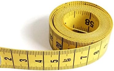 UUOUU 120-inch Double-Scale Soft Measuring Tape Tailor Dressmaker Flexible Ruler (Yellow)