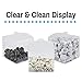 Houseables Clear Boxes for Treats, Clear Treat Boxes, Party Favor Containers, Plastic Gift Containers, 3x3x3, 50 Pack, Cajas Transparentes para Regalos, Transparent Packaging, for Gifts, Candy, Cookie