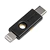 Yubico-YubiKey-5Ci-Two-Factor-Authentication-AndroidPCiPhone-Security-Key-Dual-Connectors-for-LightingUSB-C-FIDO-Certified-USB-Password-Key-Protect-Online-Accounts-with-More-Than-a-Password- Yubico Y-291 - YubiKey 5Ci - Two-factor authentication security key for Android/PC/iPhone, dual connectors for Lighting…