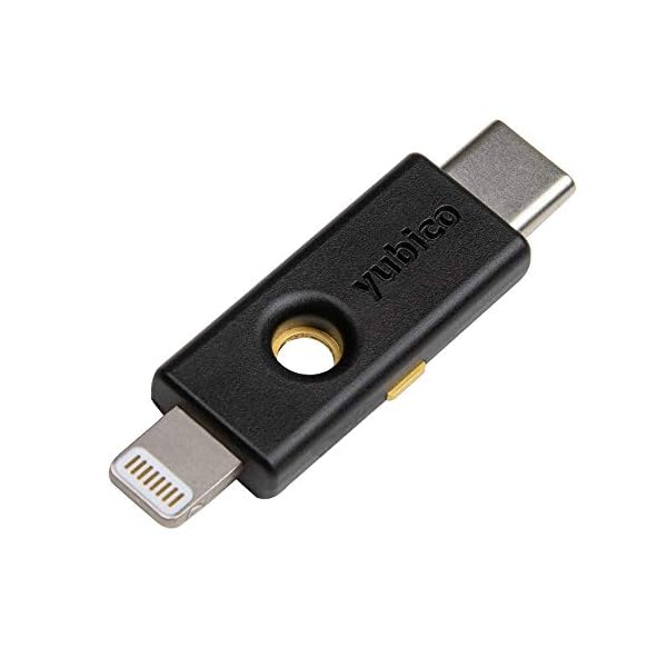 Yubico-YubiKey-5Ci-Two-Factor-Authentication-AndroidPCiPhone-Security-Key-Dual-Connectors-for-LightingUSB-C-FIDO-Certified-USB-Password-Key-Protect-Online-Accounts-with-More-Than-a-Password- Yubico Y-291 - YubiKey 5Ci - Two-factor authentication security key for Android/PC/iPhone, dual connectors for Lighting…
