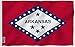 ANLEY Fly Breeze 3x5 Foot Arkansas State Polyester Flag - Vivid Color and Fade Proof - Canvas Header and Double Stitched - Arkansas AR State Flags with Brass Grommets 3 X 5 Ft