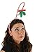 elope Springy Mistletoe Costume Headpiece - Red and White Striped with Bow